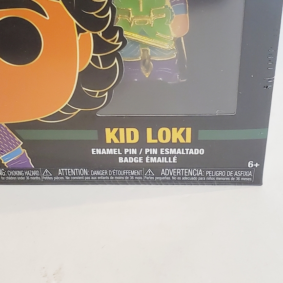 Funko Pop! Pin: Kid Loki Blacklight Large Enamel Pin SE - Picture 3 of 7
